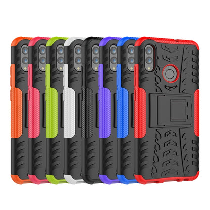 Tire Texture TPU+PC Shockproof Case for Huawei Honor 10 Lite / P Smart (2019), with Holder(Green) - Honor Cases by buy2fix | Online Shopping UK | buy2fix