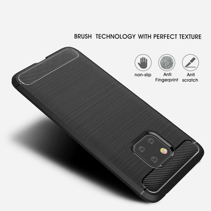 Brushed Texture Carbon Fiber Shockproof TPU Case for Huawei Mate 20 Pro (Black) - Huawei Cases by buy2fix | Online Shopping UK | buy2fix