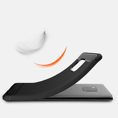 Brushed Texture Carbon Fiber Shockproof TPU Case for Huawei Mate 20 Pro (Black) - Huawei Cases by buy2fix | Online Shopping UK | buy2fix
