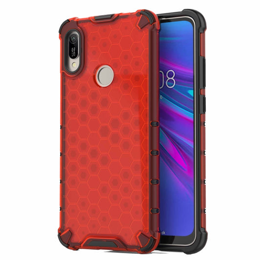 Honeycomb Shockproof PC + TPU Case for Huawei Y6(2019)(Red) - Huawei Cases by buy2fix | Online Shopping UK | buy2fix