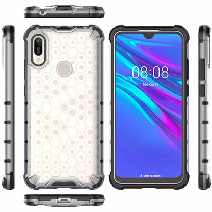 Honeycomb Shockproof PC + TPU Case for Huawei Y6(2019)(Red) - Huawei Cases by buy2fix | Online Shopping UK | buy2fix
