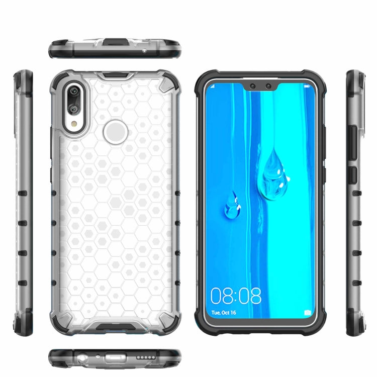 Honeycomb Shockproof PC + TPU Case for Huawei Y9 (2019) (Blue) - Huawei Cases by buy2fix | Online Shopping UK | buy2fix