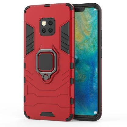 PC + TPU Shockproof Protective Case for Huawei Mate 20 Pro, with Magnetic Ring Holder (Red) - Huawei Cases by buy2fix | Online Shopping UK | buy2fix