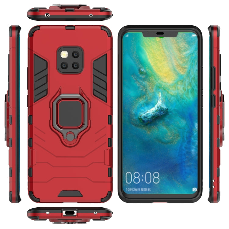 PC + TPU Shockproof Protective Case for Huawei Mate 20 Pro, with Magnetic Ring Holder (Red) - Huawei Cases by buy2fix | Online Shopping UK | buy2fix