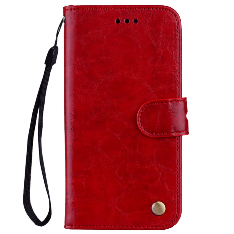 Business Style Oil Wax Texture Horizontal Flip Leather Case for Huawei Nova 3i & P smart Plus, with Holder & Card Slots & Wallet(Red) - Huawei Cases by buy2fix | Online Shopping UK | buy2fix