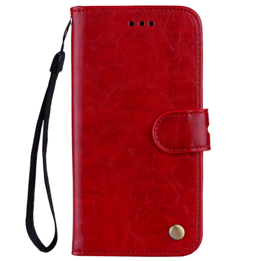 Business Style Oil Wax Texture Horizontal Flip Leather Case for Huawei Nova 3i & P smart Plus, with Holder & Card Slots & Wallet(Red) - Huawei Cases by buy2fix | Online Shopping UK | buy2fix
