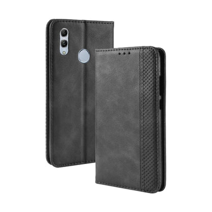 Magnetic Buckle Retro Texture Horizontal Flip Leather Case for Huawei Honor 10 Lite / P Smart (2019) / Nova Lite 3, with Holder & Card Slots & Wallet (Black) - Honor Cases by buy2fix | Online Shopping UK | buy2fix