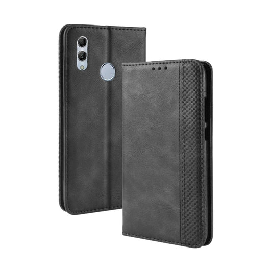 Magnetic Buckle Retro Texture Horizontal Flip Leather Case for Huawei Honor 10 Lite / P Smart (2019) / Nova Lite 3, with Holder & Card Slots & Wallet (Black) - Honor Cases by buy2fix | Online Shopping UK | buy2fix