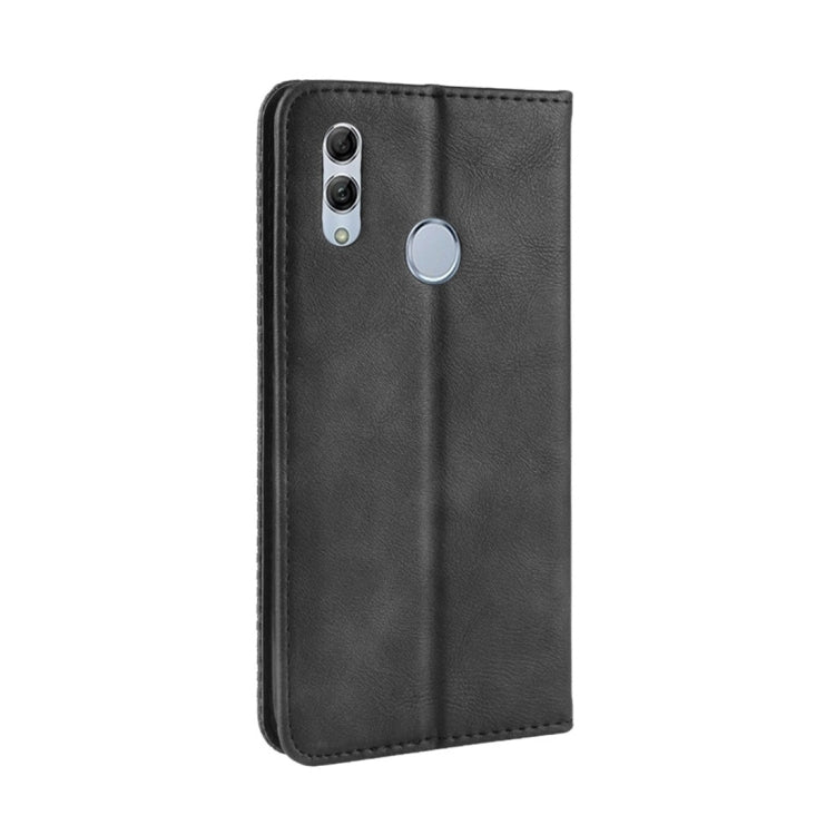 Magnetic Buckle Retro Texture Horizontal Flip Leather Case for Huawei Honor 10 Lite / P Smart (2019) / Nova Lite 3, with Holder & Card Slots & Wallet (Black) - Honor Cases by buy2fix | Online Shopping UK | buy2fix