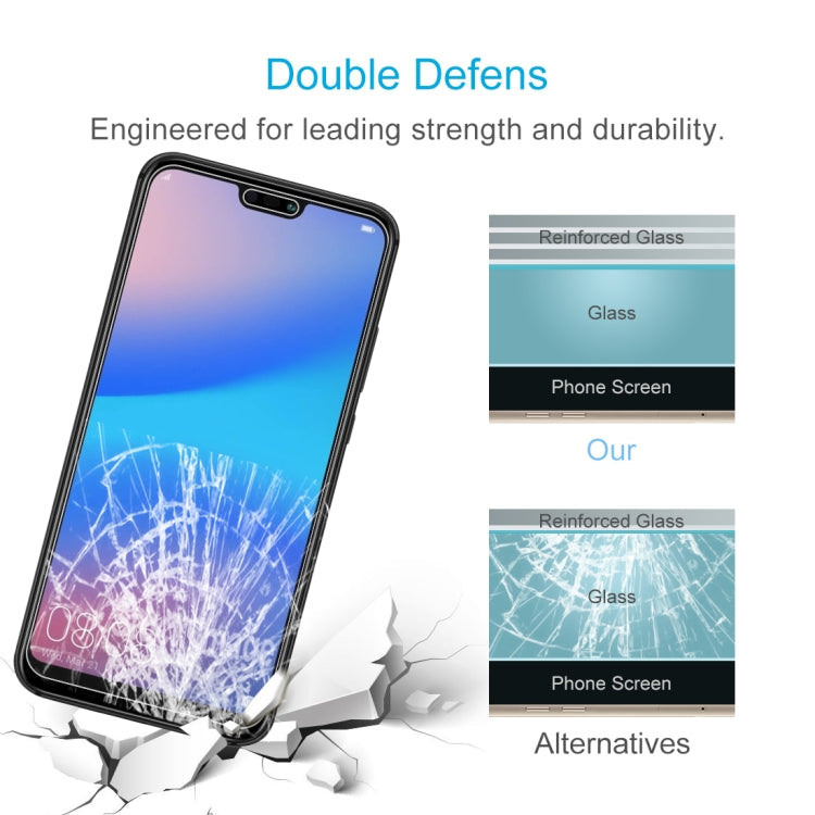 For Huawei P20 Lite 0.26mm 9H Surface Hardness 2.5D Explosion-proof Tempered Glass Screen Film - Huawei Tempered Glass by DIYLooks | Online Shopping UK | buy2fix