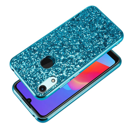 Glittery Powder Shockproof TPU Case for Huawei Honor Play 8A(Red) by buy2fix