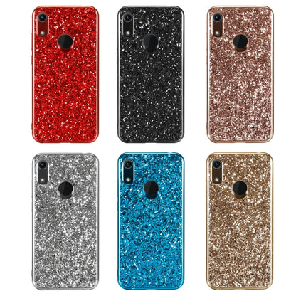 Glittery Powder Shockproof TPU Case for Huawei Honor Play 8A(Red) by buy2fix