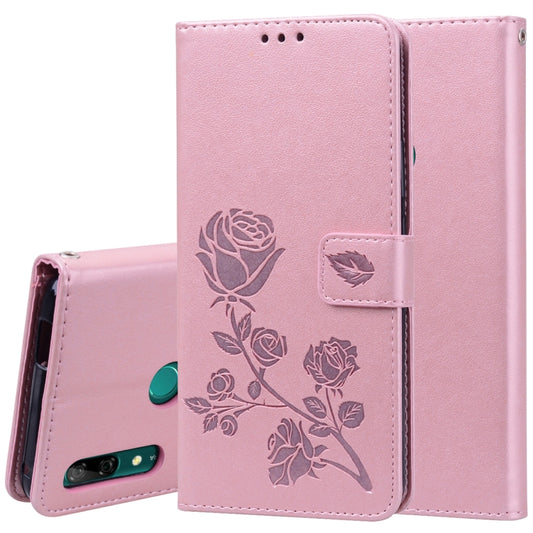 Rose Embossed Horizontal Flip PU Leather Case for Huawei P Smart Z, with Holder & Card Slots & Wallet (Rose Gold) - Huawei Cases by buy2fix | Online Shopping UK | buy2fix