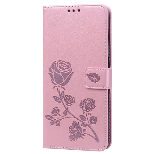 Rose Embossed Horizontal Flip PU Leather Case for Huawei P Smart Z, with Holder & Card Slots & Wallet (Rose Gold) - Huawei Cases by buy2fix | Online Shopping UK | buy2fix