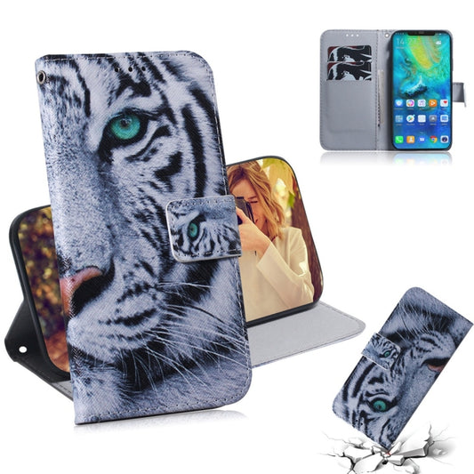 Tiger Pattern Coloured Drawing Horizontal Flip Leather Case for Huawei Mate 20 Pro, with Holder & Card Slots & Wallet - Huawei Cases by buy2fix | Online Shopping UK | buy2fix