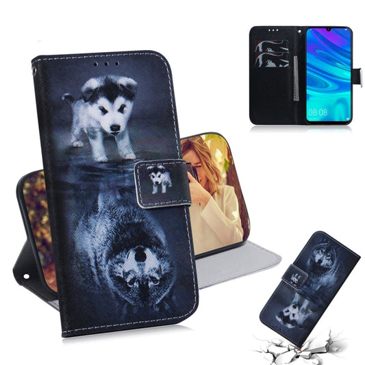 Wolf and Dog Pattern Coloured Drawing Horizontal Flip Leather Case for Huawei P Smart (2019) / Honor 10 Lite, with Holder & Card Slots & Wallet - Honor Cases by buy2fix | Online Shopping UK | buy2fix