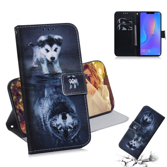 Wolf and Dog Pattern Coloured Drawing Horizontal Flip Leather Case for Huawei P Smart+ 2019 / Nova 3i, with Holder & Card Slots & Wallet - Huawei Cases by buy2fix | Online Shopping UK | buy2fix
