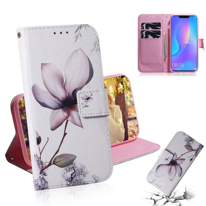 Magnolia Flower Pattern Coloured Drawing Horizontal Flip Leather Case for Huawei P Smart+ 2019 / Nova 3i, with Holder & Card Slots & Wallet - Huawei Cases by buy2fix | Online Shopping UK | buy2fix