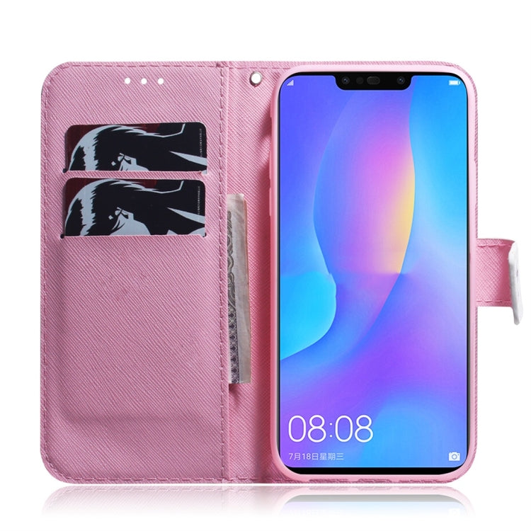 Magnolia Flower Pattern Coloured Drawing Horizontal Flip Leather Case for Huawei P Smart+ 2019 / Nova 3i, with Holder & Card Slots & Wallet - Huawei Cases by buy2fix | Online Shopping UK | buy2fix