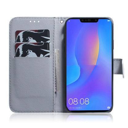 White Wolf Pattern Coloured Drawing Horizontal Flip Leather Case for Huawei P Smart+ 2019 / Nova 3i, with Holder & Card Slots & Wallet - Huawei Cases by buy2fix | Online Shopping UK | buy2fix