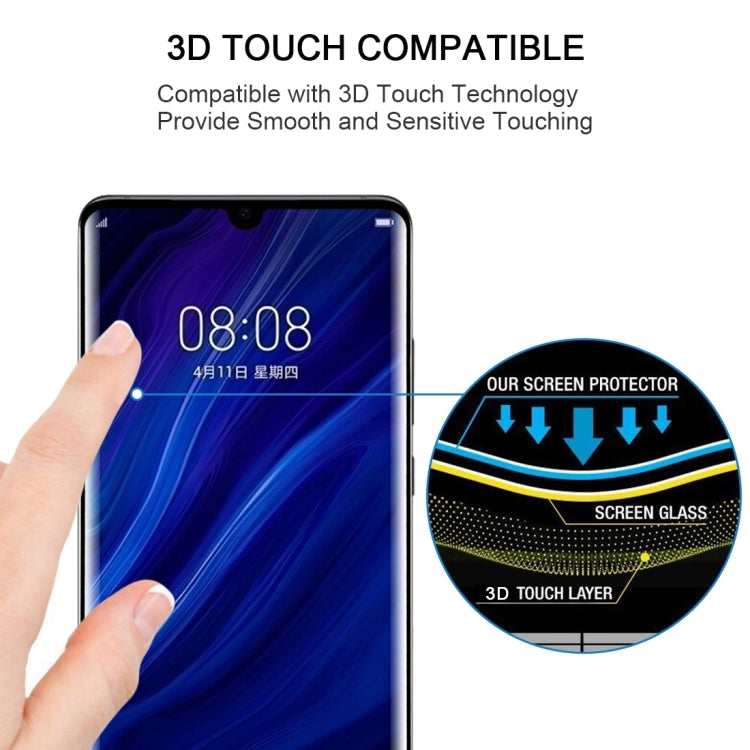 9H 3D Full Screen Tempered Glass Film for Huawei P30 - Huawei Tempered Glass by buy2fix | Online Shopping UK | buy2fix