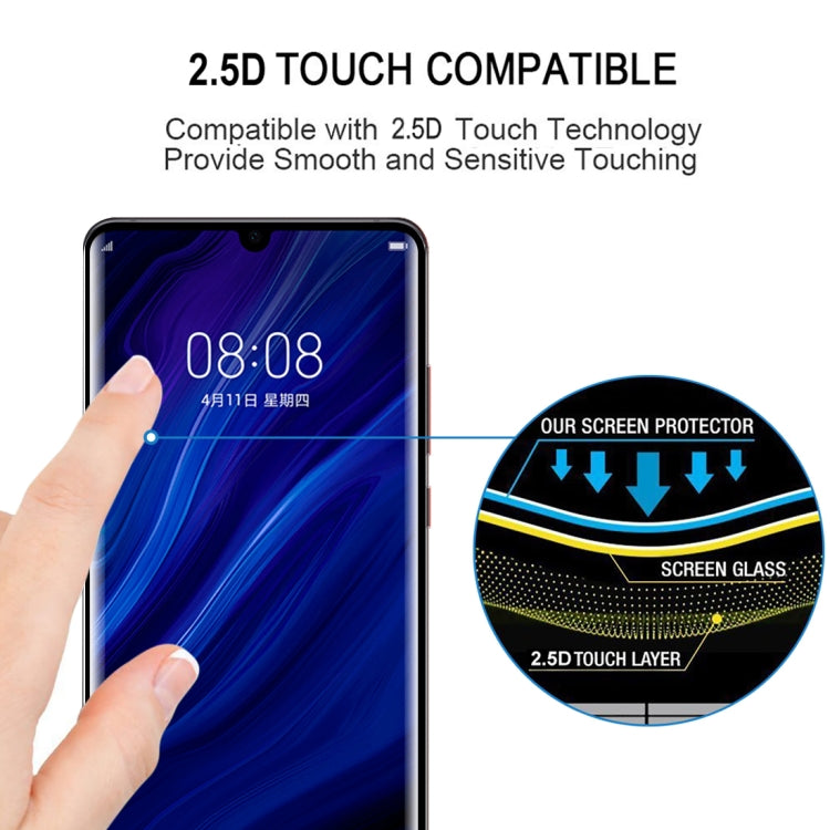 Edge Glue 3D Full Screen Tempered Glass Film for Huawei P30 Pro - Huawei Tempered Glass by buy2fix | Online Shopping UK | buy2fix