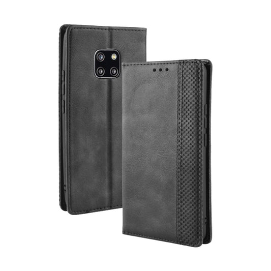 Magnetic Buckle Retro Texture Horizontal Flip Leather Case for Huawei Mate 20 Pro, with Holder & Card Slots & Wallet (Black) - Huawei Cases by buy2fix | Online Shopping UK | buy2fix