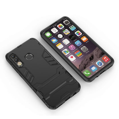 Shockproof PC + TPU Case for Huawei P30 Lite, with Holder(Black) - Huawei Cases by buy2fix | Online Shopping UK | buy2fix