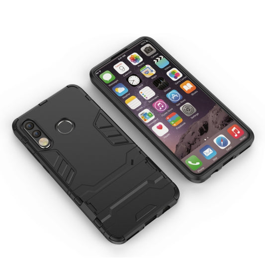 Shockproof PC + TPU Case for Huawei P30 Lite, with Holder(Black) - Huawei Cases by buy2fix | Online Shopping UK | buy2fix