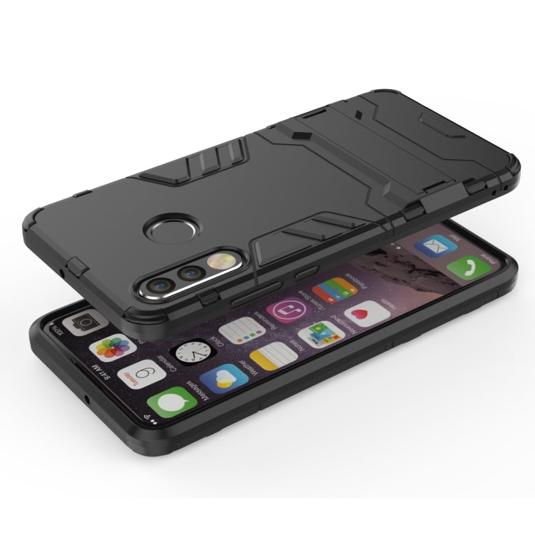 Shockproof PC + TPU Case for Huawei P30 Lite, with Holder(Black) - Huawei Cases by buy2fix | Online Shopping UK | buy2fix