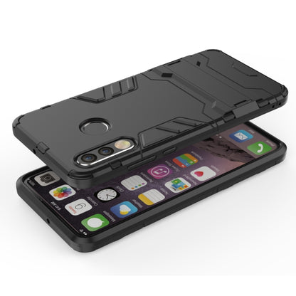 Shockproof PC + TPU Case for Huawei P30 Lite, with Holder(Black) - Huawei Cases by buy2fix | Online Shopping UK | buy2fix