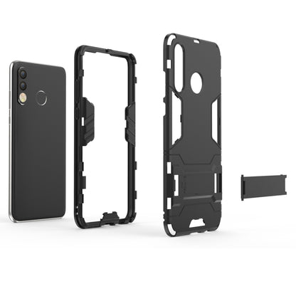 Shockproof PC + TPU Case for Huawei P30 Lite, with Holder(Black) - Huawei Cases by buy2fix | Online Shopping UK | buy2fix