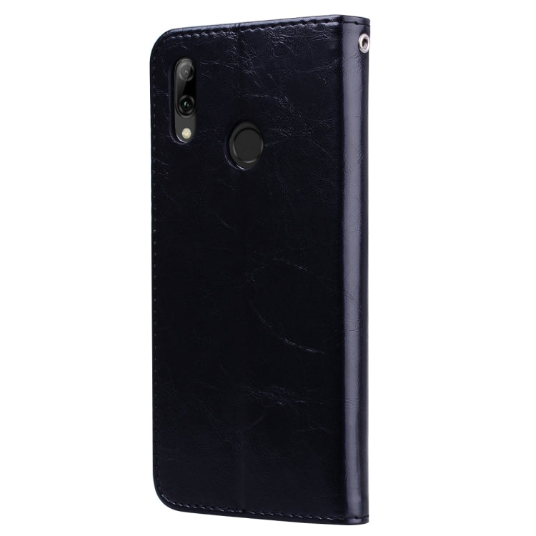 Business Style Oil Wax Texture Horizontal Flip Leather Case for Huawei P Smart 2019, with Holder & Card Slots & Wallet (Black) by buy2fix