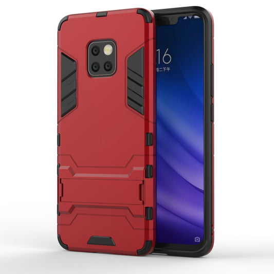 Shockproof PC + TPU Case for Huawei Mate 20 Pro, with Holder(Red) - Huawei Cases by buy2fix | Online Shopping UK | buy2fix