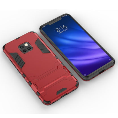 Shockproof PC + TPU Case for Huawei Mate 20 Pro, with Holder(Red) - Huawei Cases by buy2fix | Online Shopping UK | buy2fix