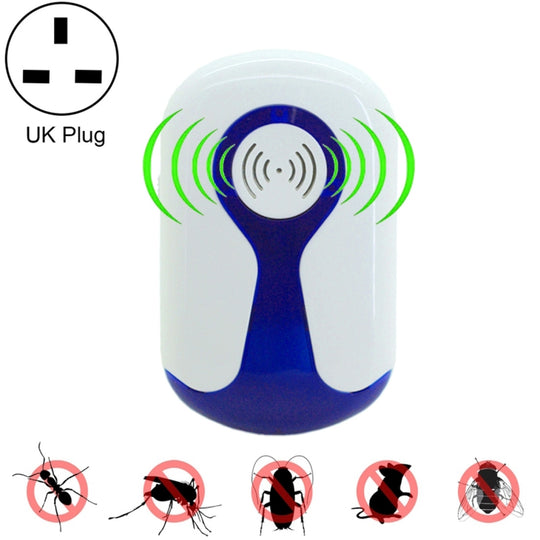 3W Electronic Ultrasonic Anti Mosquito Rat Insect Pest Repeller with Light, UK Plug, AC 90-240V
