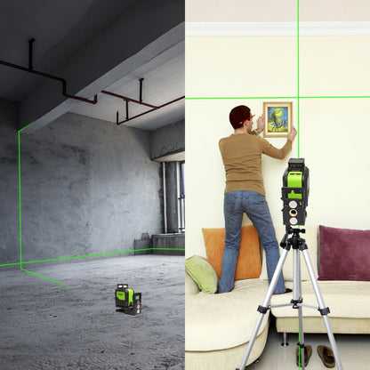 901CG H360 Degrees / V130 Degrees Laser Level Covering Walls and Floors 5 Line Green Beam IP54 Water / Dust proof(Green) - Laser Rangefinder by buy2fix | Online Shopping UK | buy2fix