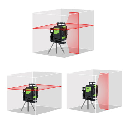 901CR H360 Degrees / V130 Degrees Laser Level Covering Walls and Floors 5 Line Red Beam IP54 Water / Dust proof(Red) - Laser Rangefinder by buy2fix | Online Shopping UK | buy2fix