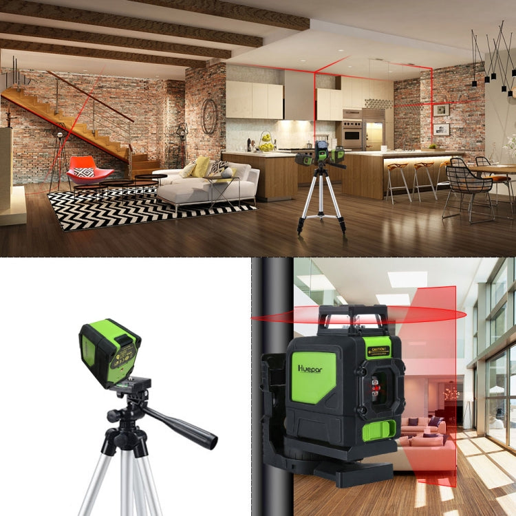 901CR H360 Degrees / V130 Degrees Laser Level Covering Walls and Floors 5 Line Red Beam IP54 Water / Dust proof(Red) - Laser Rangefinder by buy2fix | Online Shopping UK | buy2fix