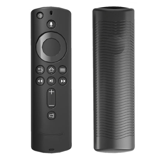 Non-slip Texture Washable Silicone Remote Control Cover for Amazon Fire TV Remote Controller (Black) - Remote Control Covers by buy2fix | Online Shopping UK | buy2fix