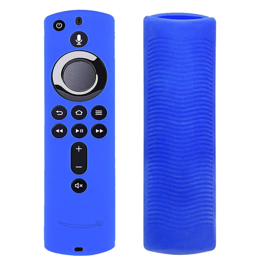 Non-slip Texture Washable Silicone Remote Control Cover for Amazon Fire TV Remote Controller (Blue) - Remote Control Covers by buy2fix | Online Shopping UK | buy2fix
