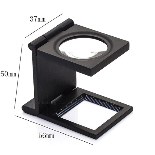 Mini Desk Style 10x Magnification Loupe Metal Antique Magnifier (Black) - Others by buy2fix | Online Shopping UK | buy2fix