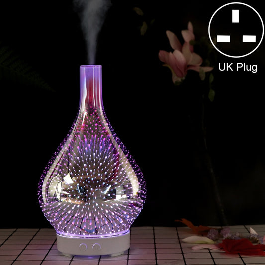 Mini 100ml Household Humidifier Ultrasonic Creative Purification 3D Glass Aromatherapy Machine Automatic Alcohol Sprayer, UK Plug - Air Purifiers & Accessories by buy2fix | Online Shopping UK | buy2fix