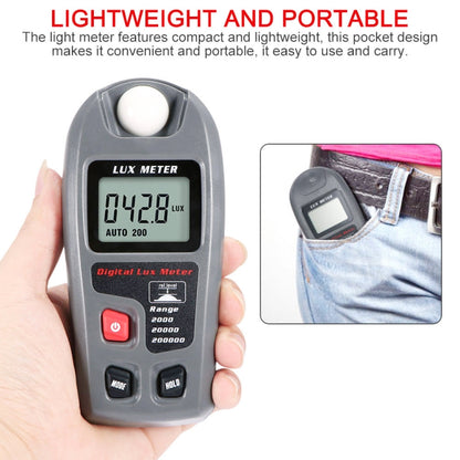 MT-30 LCD Portable Digital Light Lux Meter for Factory / School / House Various Occasion, Range: 0.1-200,000 Lux - Light & Sound Meter by buy2fix | Online Shopping UK | buy2fix