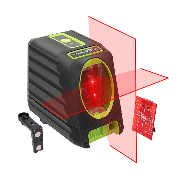 BOX-1G 1V1H 40mW & 10mW 2 Line Green Beam Laser Level Covering Walls and Floors (Green) - Laser Rangefinder by buy2fix | Online Shopping UK | buy2fix