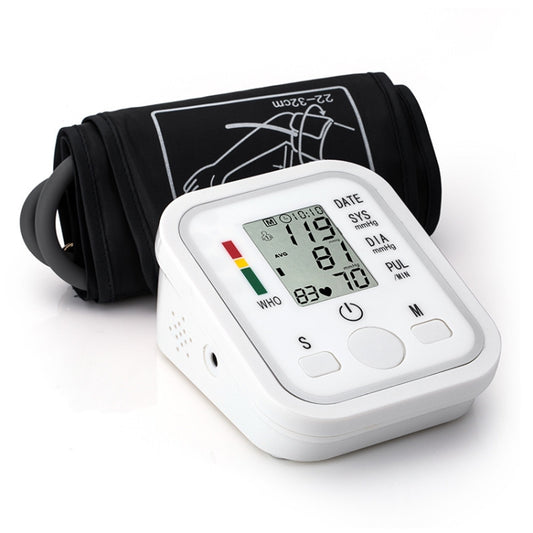 LCD Fully Automatic Upper Arm Style Blood Pressure Monitor - Sphygmomanometer by buy2fix | Online Shopping UK | buy2fix