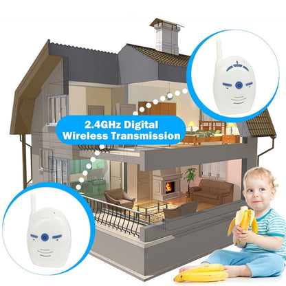 BM-V20 2.4GHz Wireless Digital Audio Baby Monitor, Two Way Voice Talk(White) - Baby Monitor by buy2fix | Online Shopping UK | buy2fix