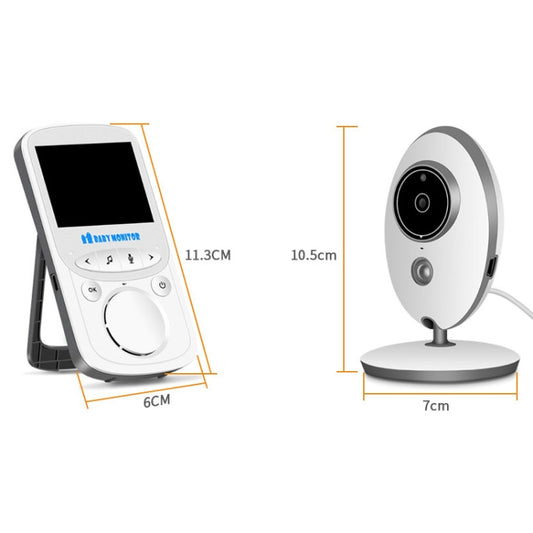 VB605 2.4 inch LCD 2.4GHz Wireless Surveillance Camera Baby Monitor, Support Two Way Talk Back, Night Vision(White) - Baby Monitor by buy2fix | Online Shopping UK | buy2fix