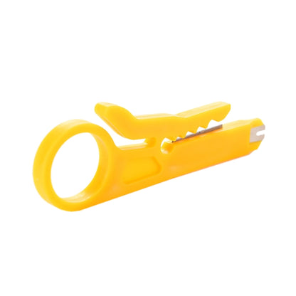 10 PCS Mini Cable Crimping Tool Punch Down Cutter for RJ45 Cat5 Network Cable, Data Telephone Cable, Computer UTP Cable(Yellow) - Others by buy2fix | Online Shopping UK | buy2fix