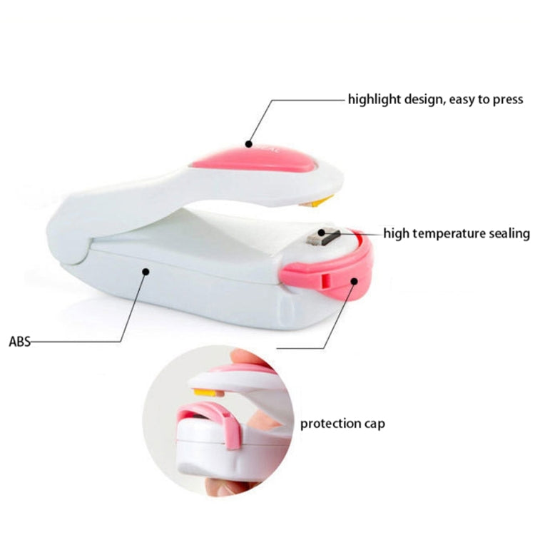 Portable Mini Heat Sealing Machine Impulse Sealer Seal Packing Plastic Bag Sealing Clamp, Random Color Delivery - Food Clips & Clips by buy2fix | Online Shopping UK | buy2fix